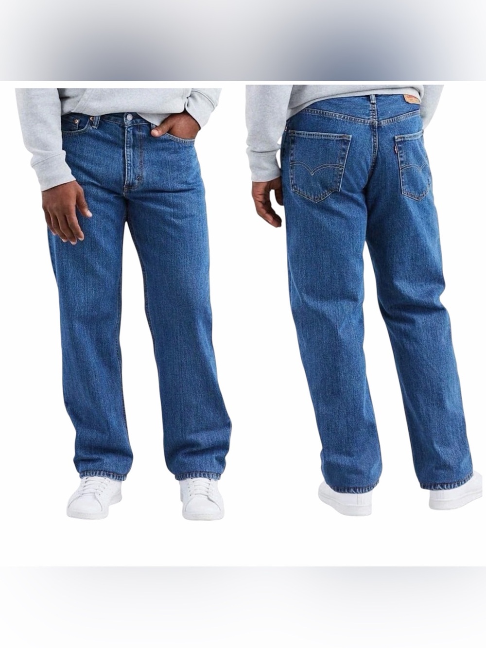 Levi's~Men's~550 Denim Jeans~Size 36x32~Relaxed Fit~Med Wash~100% Cotton